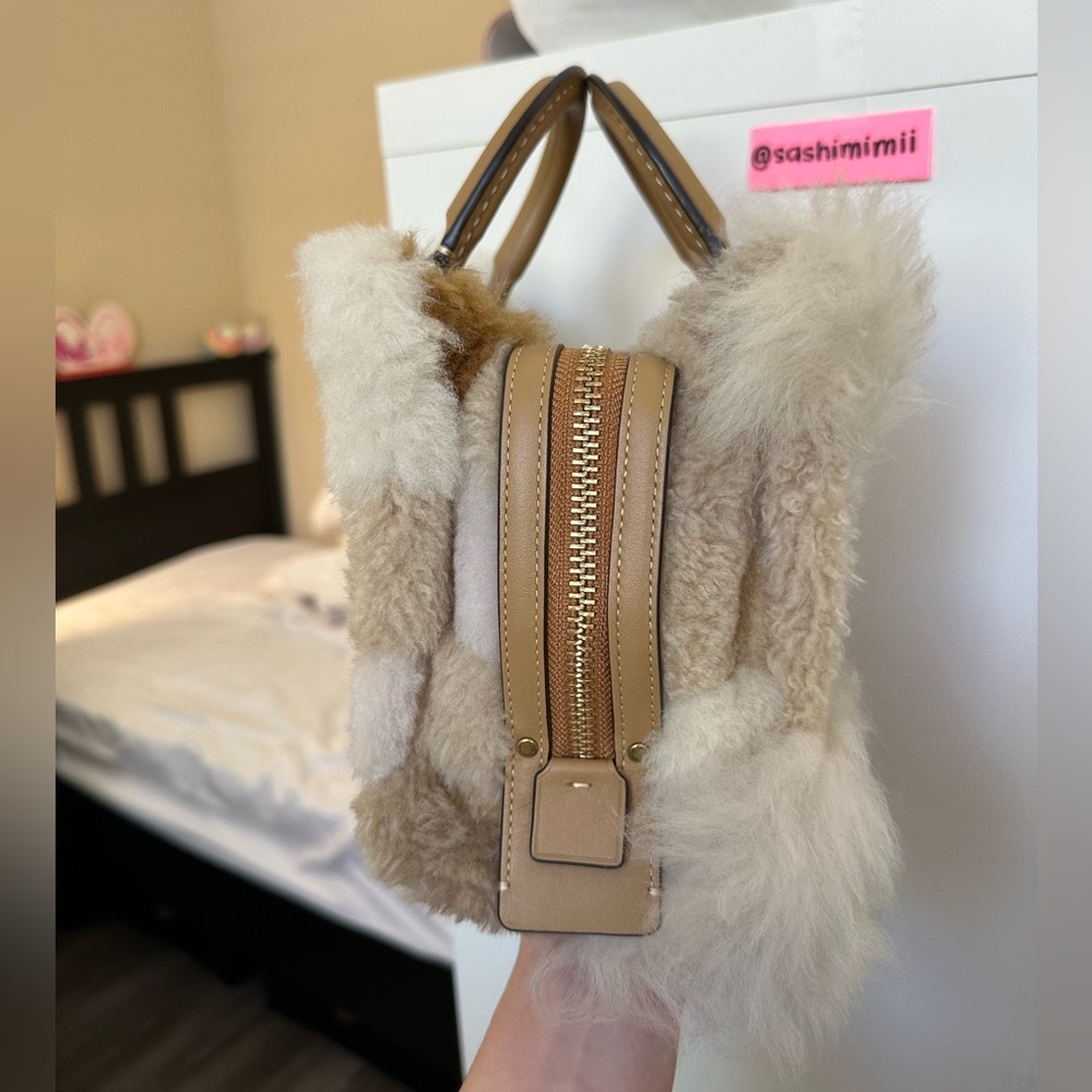 NWT Coach Shearling Rogue 20
Patchwork - Natural … - image 5